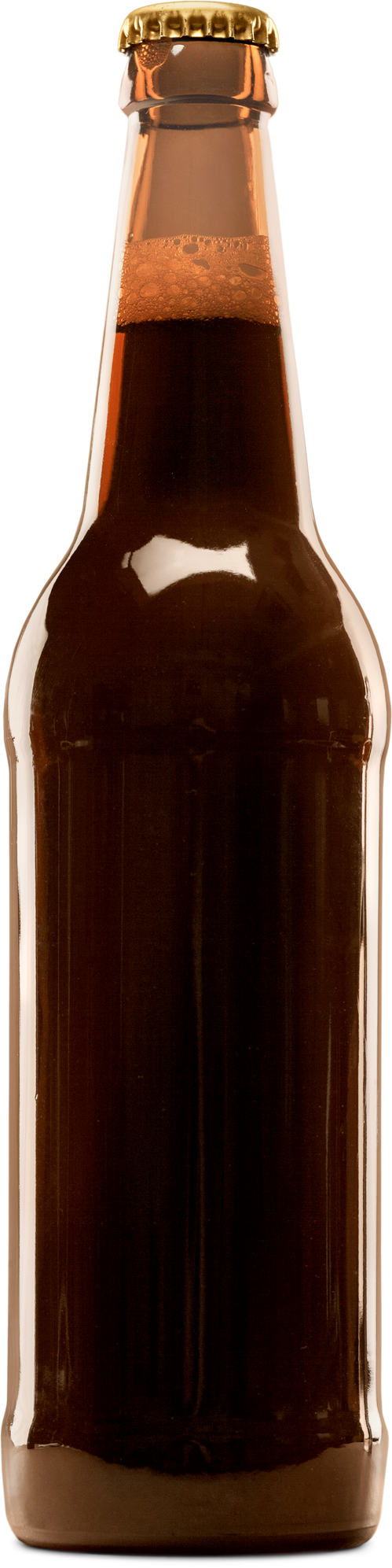 Glass Beer Bottle with Beer